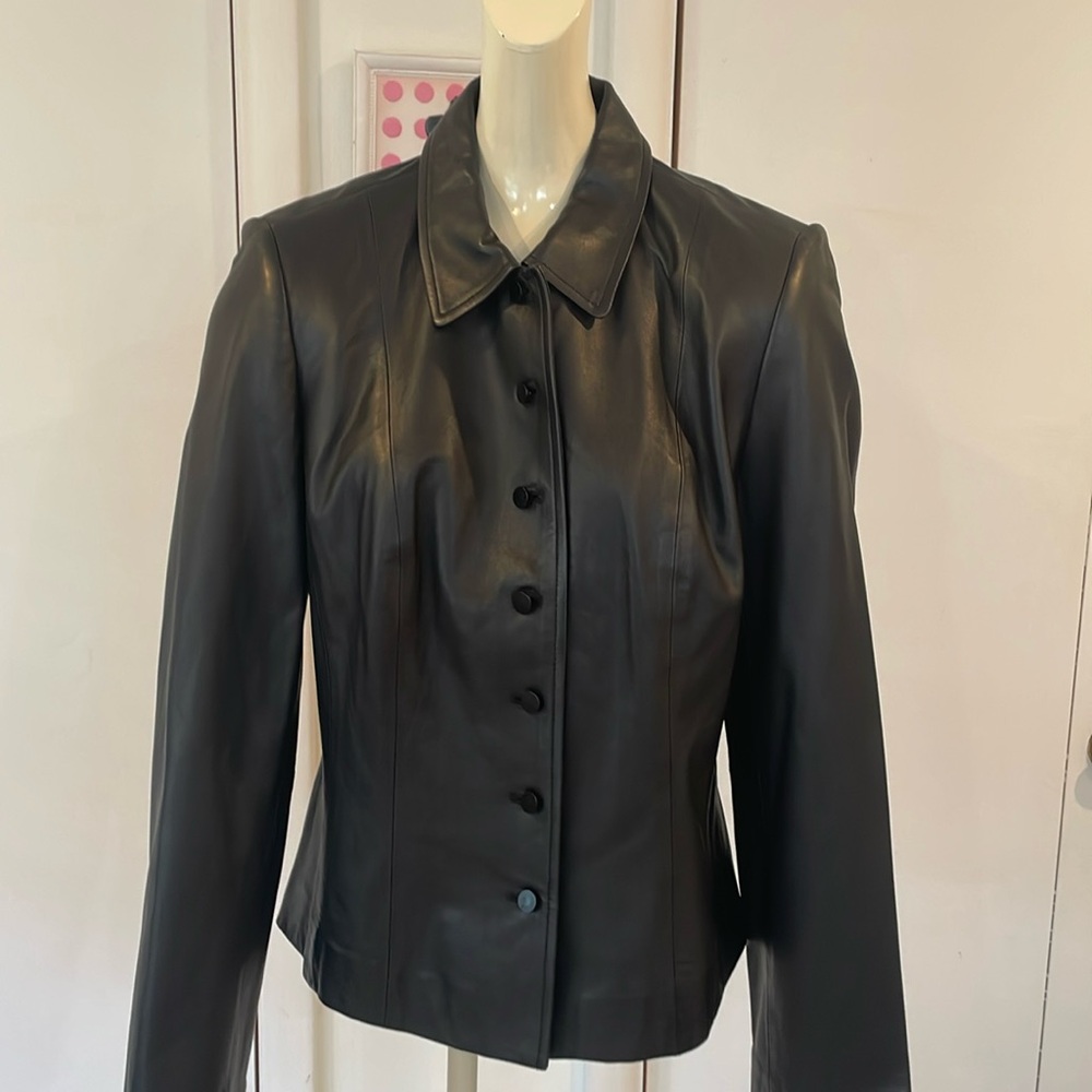 Talbots Black Women’s Leather Jacket